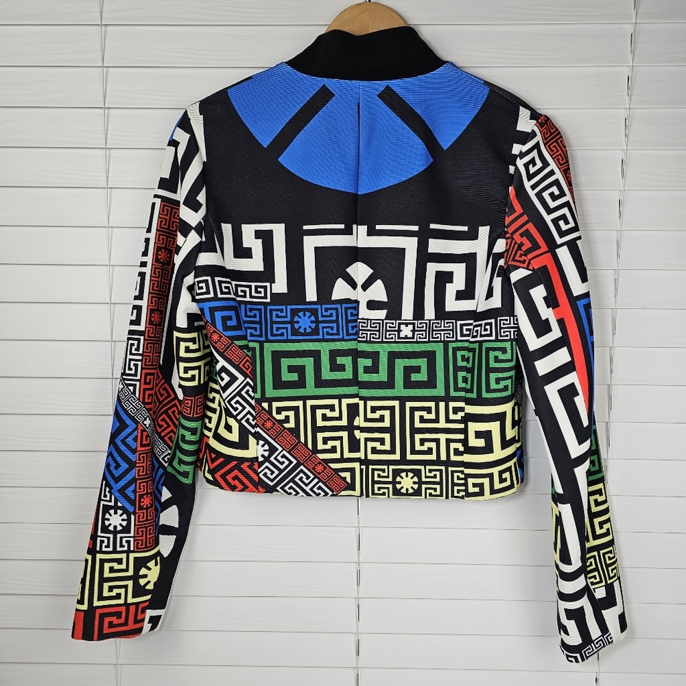 SHEIN Cropped Colorful Lined Jacket - Picture 2 of 15
